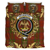 Drummond Tartan Crest Bedding Set - Golden Thistle Style